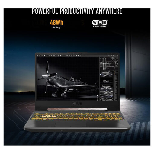 ASUS TUF Gaming A15 Laptop - AMD Ryzen 7 7435HS, Nvidia GeForce RTX 2050, 16GB DDR5, 15.6" FHD 144Hz Display, Graphite Black - Image 3