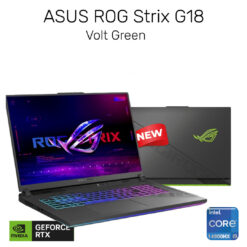 ASUS ROG Strix G18 Gaming Laptop – Intel Core i9-14900HX, NVIDIA GeForce RTX 4060, 8GB GDDR6 (233 AI TOPs), 18″ 2.5K 240Hz, Volt Green, 14th Generation