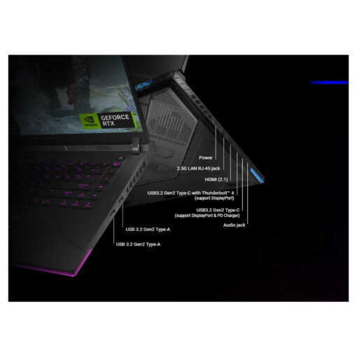 ASUS ROG Strix G18 Gaming Laptop - Intel Core i9-14900HX, NVIDIA GeForce RTX 4060, 8GB GDDR6 (233 AI TOPs), 18" 2.5K 240Hz, Volt Green, 14th Generation - Image 4