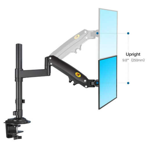 NB North Bayou GF35 Dual Arm Gas-Spring Monitor Desk Mount for 17-27 Inch Screens - Image 6