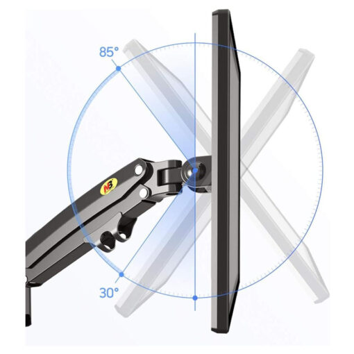 NB North Bayou GF35 Dual Arm Gas-Spring Monitor Desk Mount for 17-27 Inch Screens - Image 7