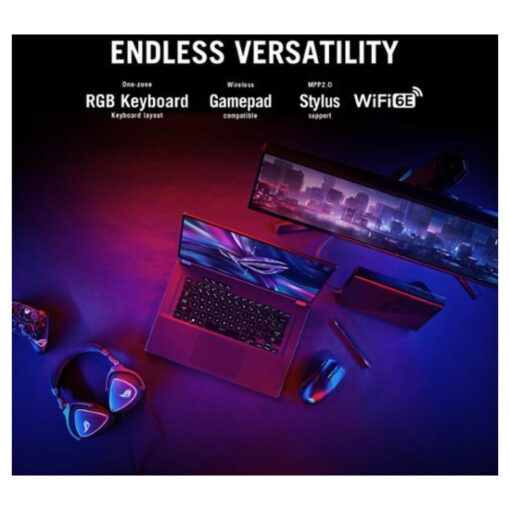 ASUS ROG Flow X16 Gaming Laptop - 13th Gen Intel Core i9-13900H, 14-Core Processor, NVIDIA GeForce RTX 4070 (321 AI TOPs), 16" 360° QHD+ Touchscreen, 240Hz ROG Nebula Display - Image 7