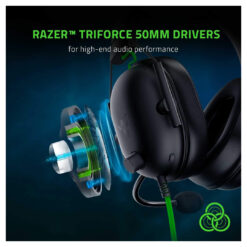 Razer BlackShark V2 X Gaming Headset – 7.1 Surround Sound, with Noise Cancellation