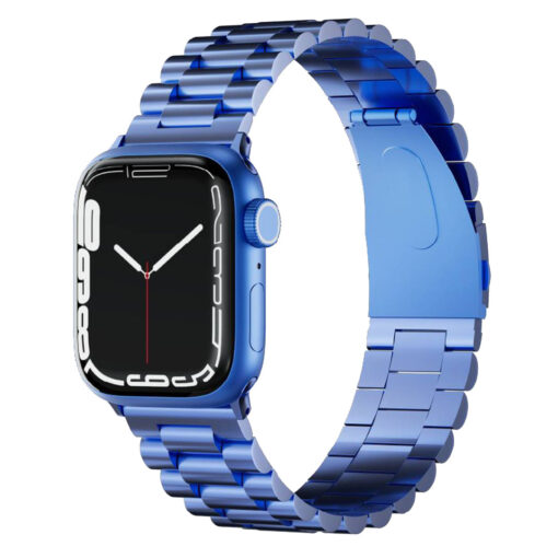 Levelo Daytona Stainless Steel Watch Strap - Compatible with Apple Watch SE/7/6/5/4/3