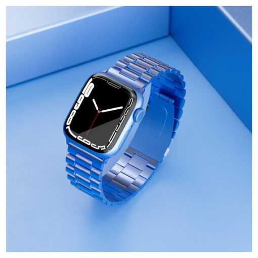 Levelo Daytona Stainless Steel Watch Strap - Compatible with Apple Watch SE/7/6/5/4/3 - Image 2