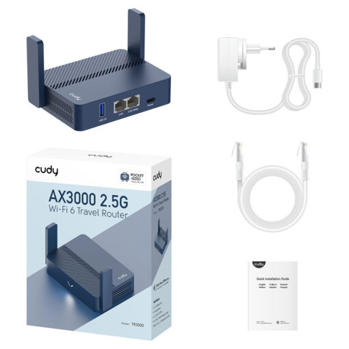 Cudy AX3000 2.5G Wi-Fi 6 Mini VPN Router - Image 4