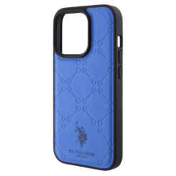 U.S. Polo Assn. PU Leather HS Pattern Case for iPhone 15 Series