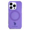 U.S. Polo Assn. PU Leather Textured Pattern Grip Stand Case for iPhone 15 Series