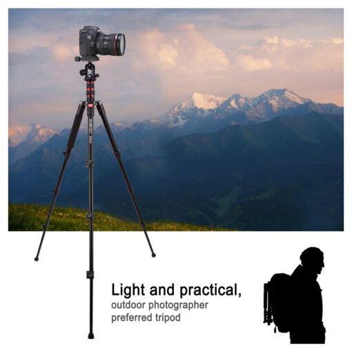 Lightweight Aluminum Tripod with Portable Design – Adjustable and Stable Camera Stand - Image 8