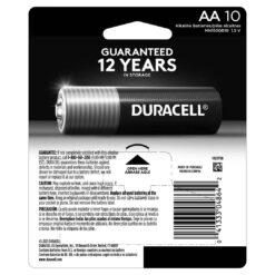 Duracell Coppertop AA Alkaline Batteries – 10 Pack