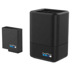 GoPro Dual Battery Charger with Rechargeable Battery – Fast Charging for GoPro Hero 7, 6, 5