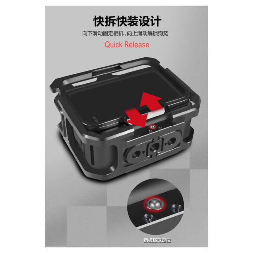 Aluminum Protective Housing for GoPro 13, 12, 11, 10, 9 – Sturdy Camera Cage for Maximum Protection - Image 4