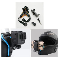 Helmet Motorcycle Accessory Kit 5-in-1 for GoPro & Mobile – Ultimate Mount Set