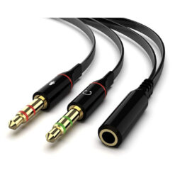 AUX 2 Female to 1 Male Audio Cable 20CM Price in Jordan AUX 2 Female to 1 Male Audio Cable 20CM - Buy Online in Jordan | OfficeJo