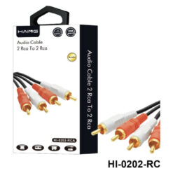 HAING 2 RCA Male to 2 RCA Male Audio Cable 1.5M (HI-0202-RCA) Price in Jordan HAING 2 RCA Male to 2 RCA Male Audio Cable 1.5M (HI-0202-RCA) - Buy Online in Jordan | OfficeJo