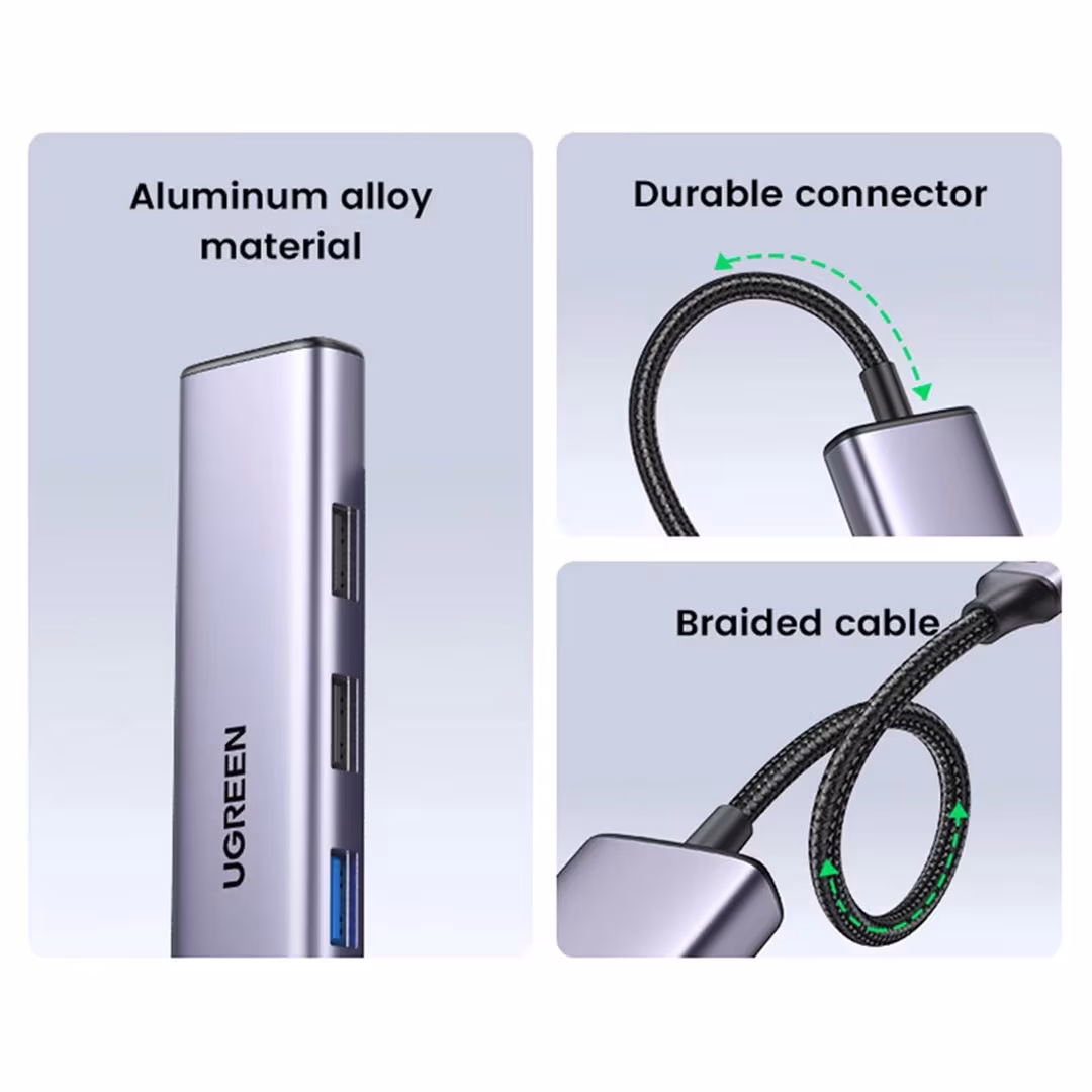 UGREEN 5-in-1 USB-C Hub Adapter Price in Jordan UGREEN 5-in-1 USB-C Hub Adapter - Buy Online in Jordan | OfficeJo