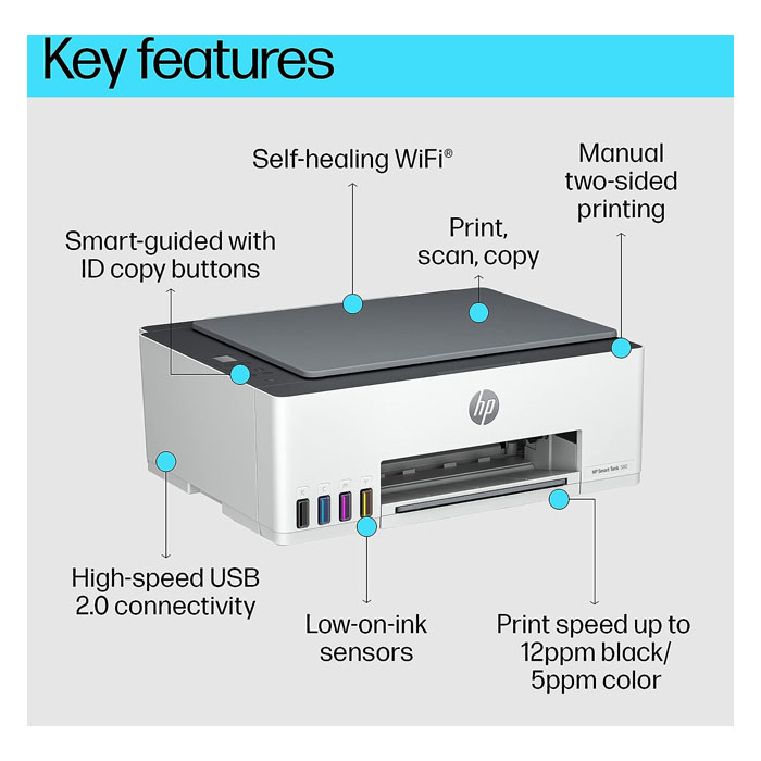 HP Smart Tank 580 All-in-One Printer (1F3Y2A) Price in Jordan HP Smart Tank 580 All-in-One Printer (1F3Y2A) - Buy Online in Jordan | OfficeJo