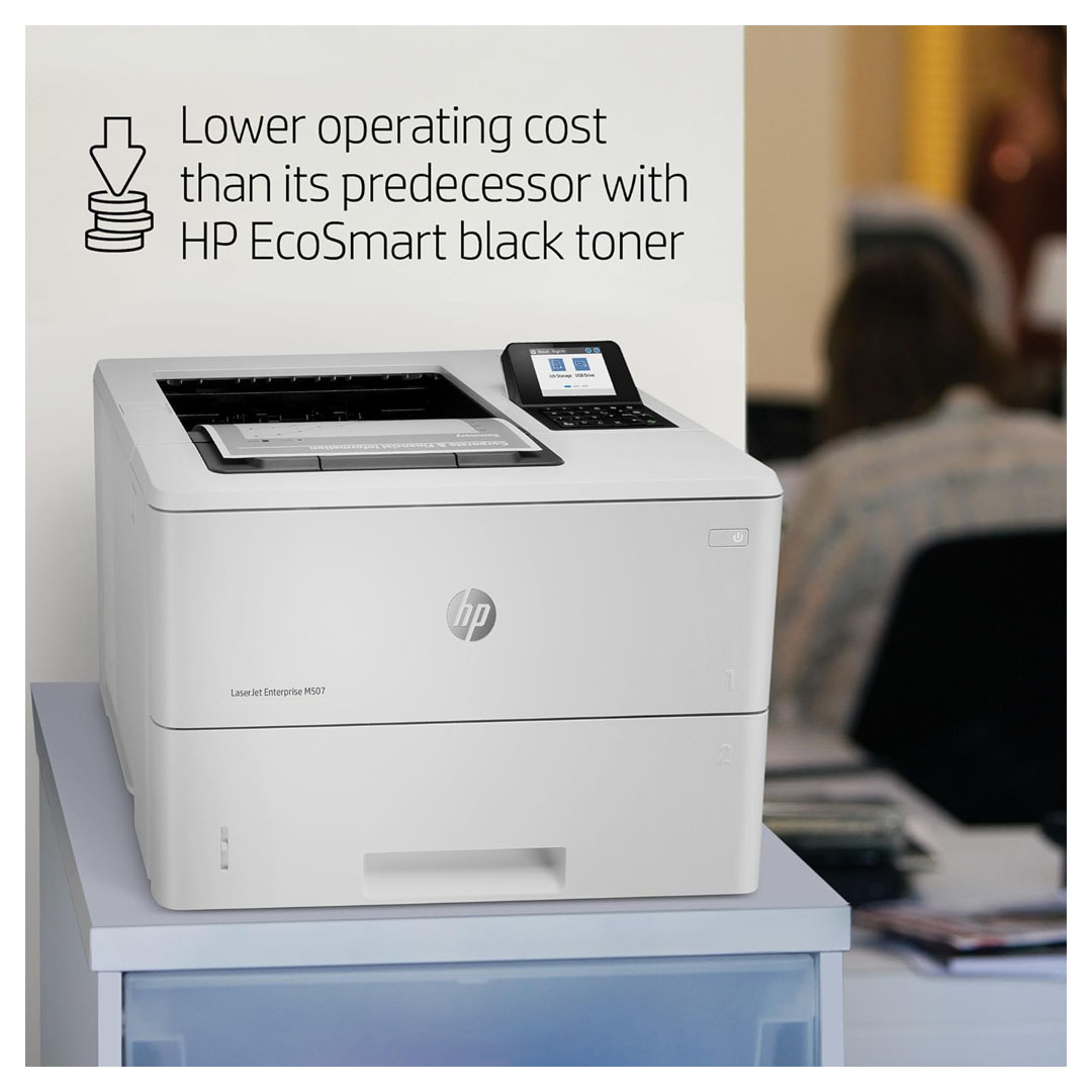 HP LaserJet Enterprise M507dn – 45ppm, Network Ready, Security Features Price in Jordan HP LaserJet Enterprise M507dn – 45ppm, Network Ready, Security Features - Buy Online in Jordan | OfficeJo