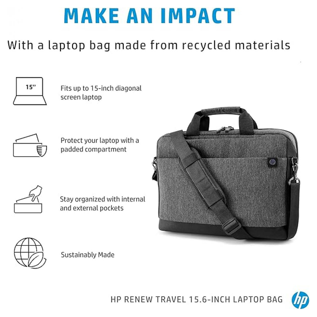 HP Renew Travel 15.6 inch Laptop Bag – Water Resistant, 13 Pockets, Anti-Theft Price in Jordan HP Renew Travel 15.6 inch Laptop Bag – Water Resistant, 13 Pockets, Anti-Theft - Buy Online in Jordan | OfficeJo