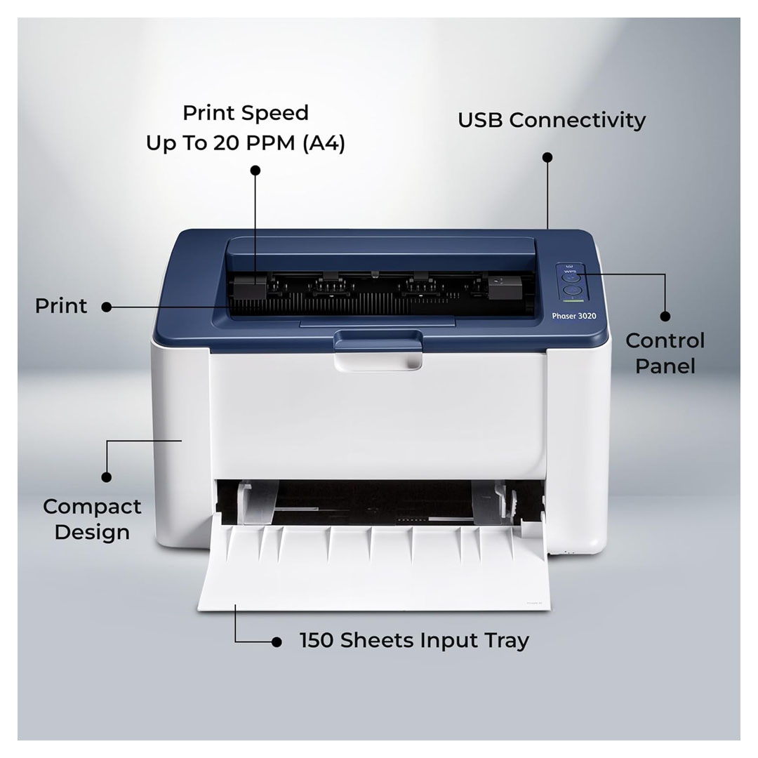 Xerox Phaser 3020 Monochrome Laser Printer with Wi-Fi Price in Jordan Xerox Phaser 3020 Monochrome Laser Printer with Wi-Fi - Buy Online in Jordan | OfficeJo