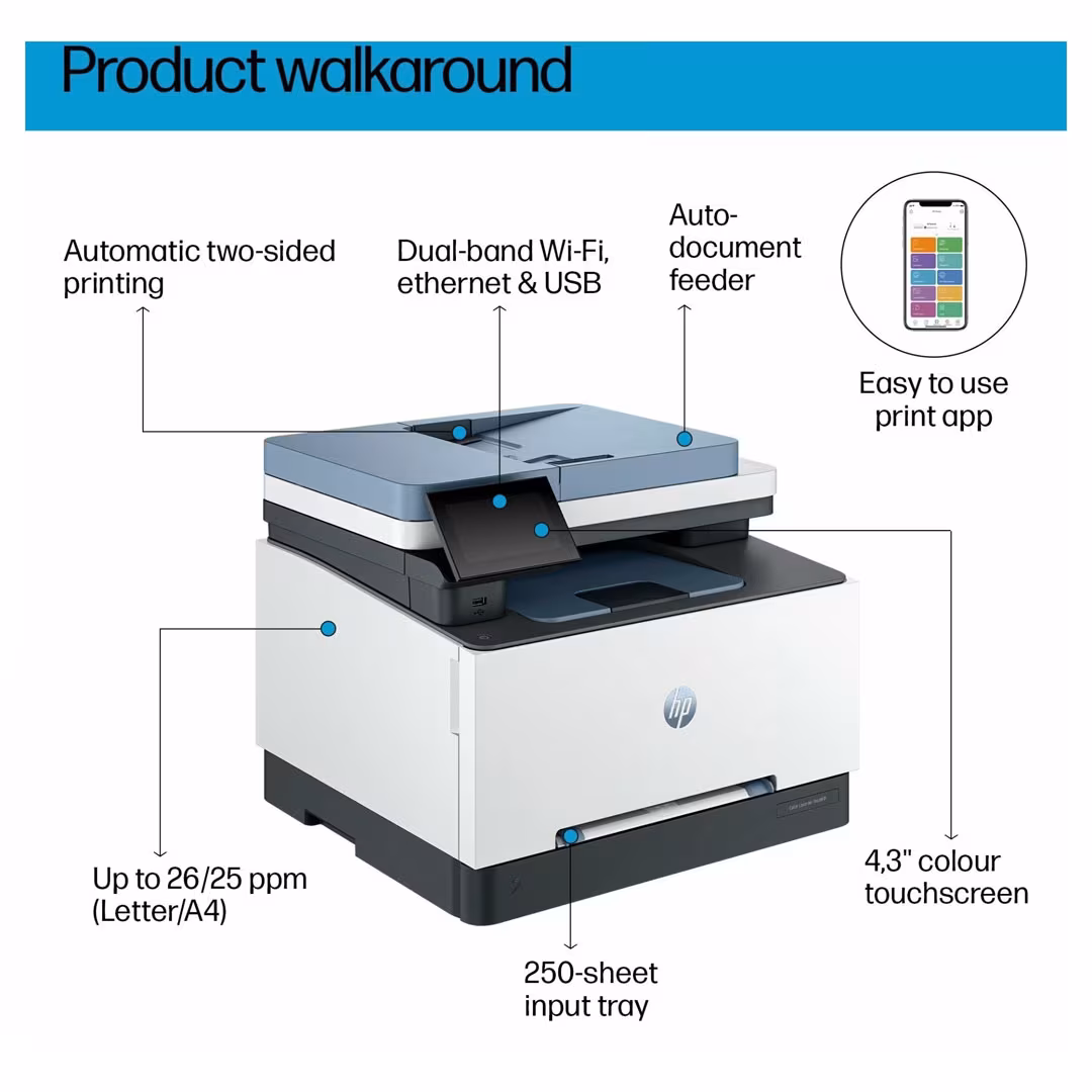 HP Color LaserJet Pro MFP 3303sdw Wi-Fi Duplex Printer Price in Jordan HP Color LaserJet Pro MFP 3303sdw Wi-Fi Duplex Printer - Buy Online in Jordan | OfficeJo
