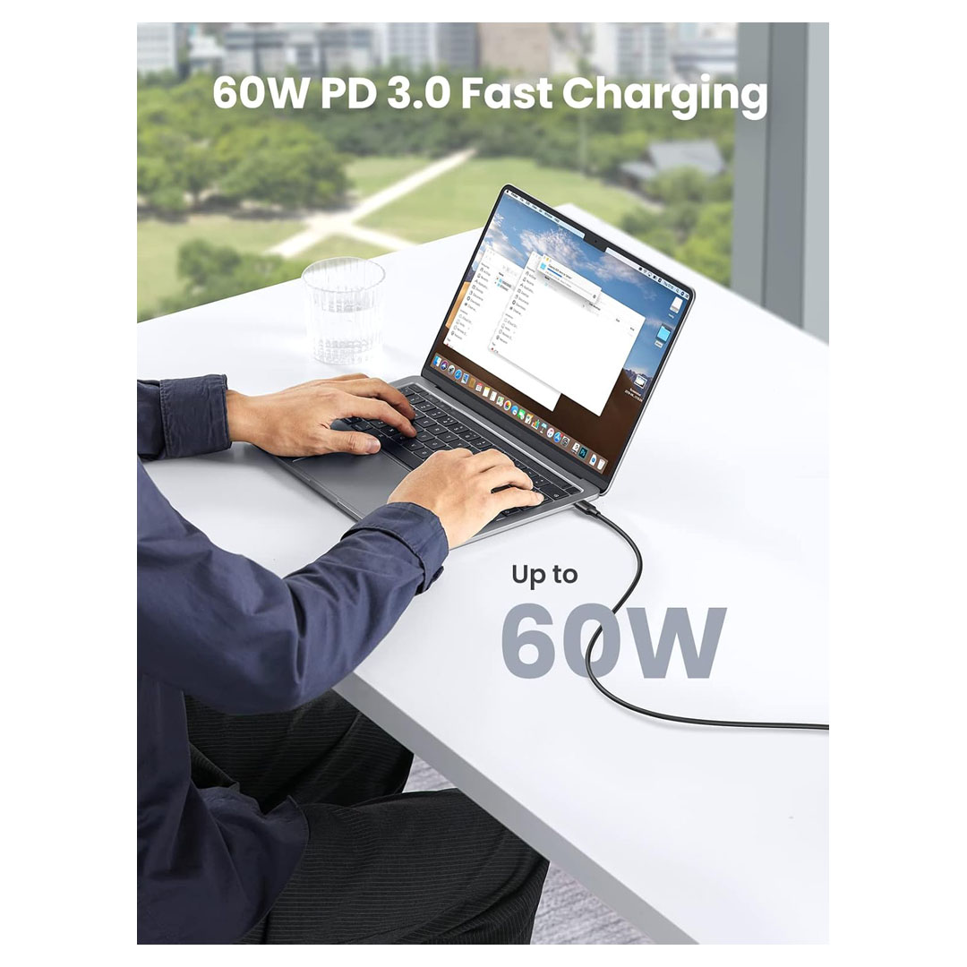 UGREEN 3m 60W USB-C 2.0 Male to Male Cable - Fast Charging and Data Transfer Price in Jordan UGREEN 3m 60W USB-C 2.0 Male to Male Cable - Fast Charging and Data Transfer - Buy Online in Jordan | OfficeJo