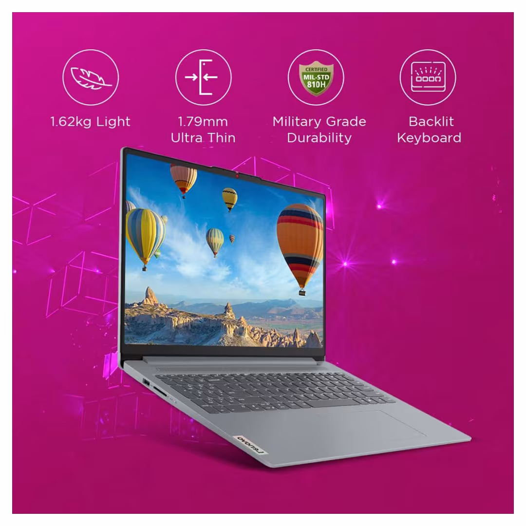 Lenovo IdeaPad Slim 3 Laptop - Intel Core i5-13420H, 13th Gen, 8GB DDR5, 512GB SSD, 15.6" FHD, 300 Nits, Thin & Light Price in Jordan Lenovo IdeaPad Slim 3 Laptop - Intel Core i5-13420H, 13th Gen, 8GB DDR5, 512GB SSD, 15.6" FHD, 300 Nits, Thin & Light - Buy Online in Jordan | OfficeJo