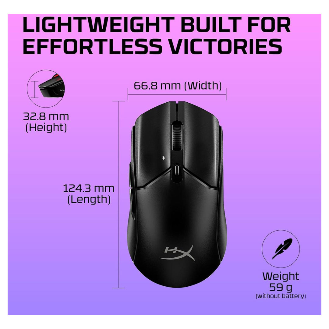 HyperX Pulsefire Haste 2 Core Wireless Mouse – 12K DPI, 70g, RGB Price in Jordan HyperX Pulsefire Haste 2 Core Wireless Mouse – 12K DPI, 70g, RGB - Buy Online in Jordan | OfficeJo