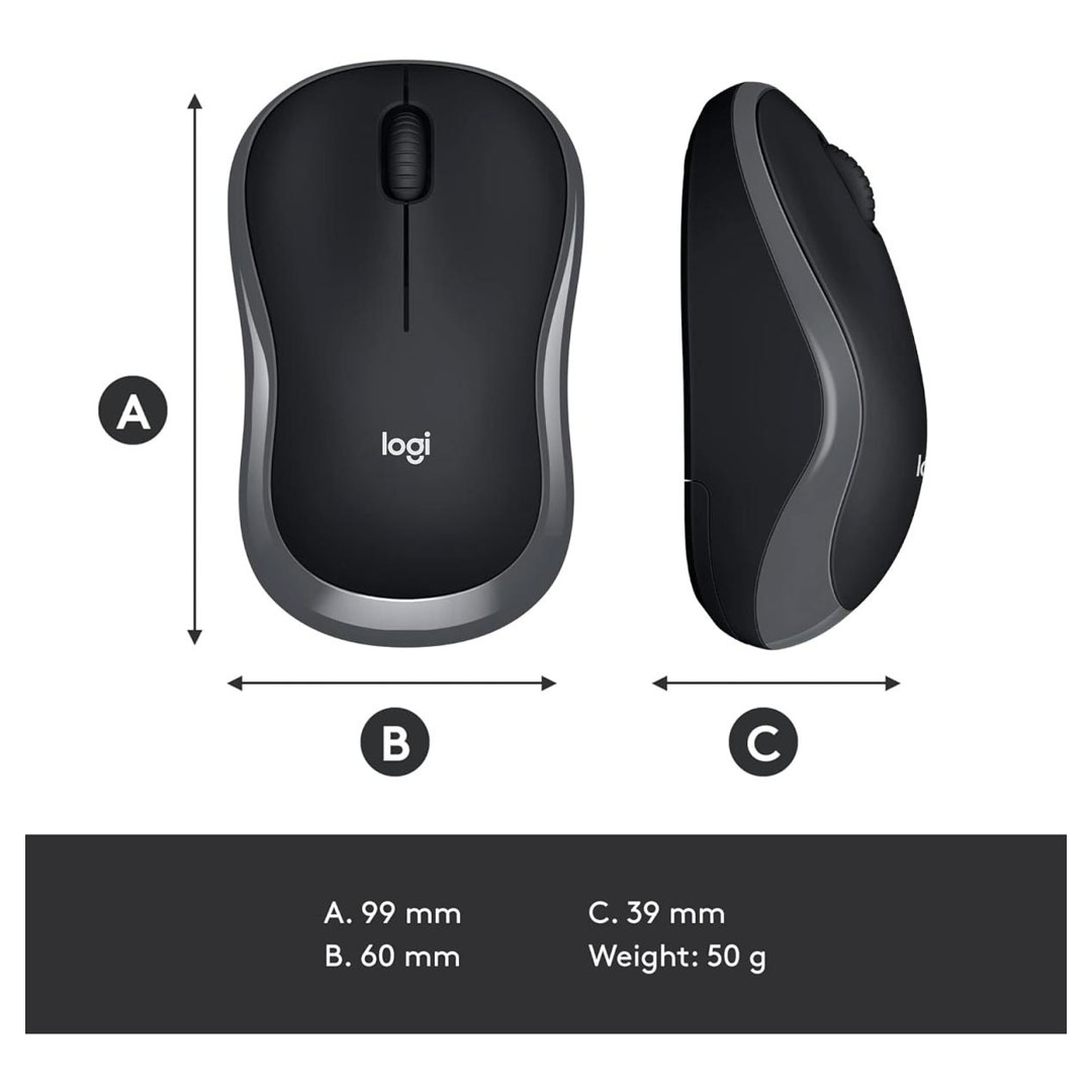 Logitech M185 Wireless Mouse – 2.4 GHz, Optical Tracking, 1-Year Battery Price in Jordan Logitech M185 Wireless Mouse – 2.4 GHz, Optical Tracking, 1-Year Battery - Buy Online in Jordan | OfficeJo