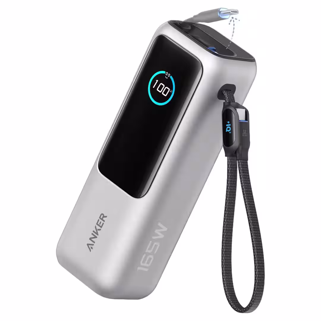 Anker Laptop Power Bank 25000mAh 165W with Built-In Cables - Buy Online in Jordan | OfficeJo