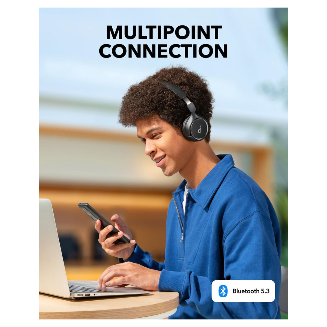 Soundcore H30i Wireless On-Ear Headphones – 70H Playtime, Bass, Bluetooth 5.3 Price in Jordan Soundcore H30i Wireless On-Ear Headphones – 70H Playtime, Bass, Bluetooth 5.3 - Buy Online in Jordan | OfficeJo