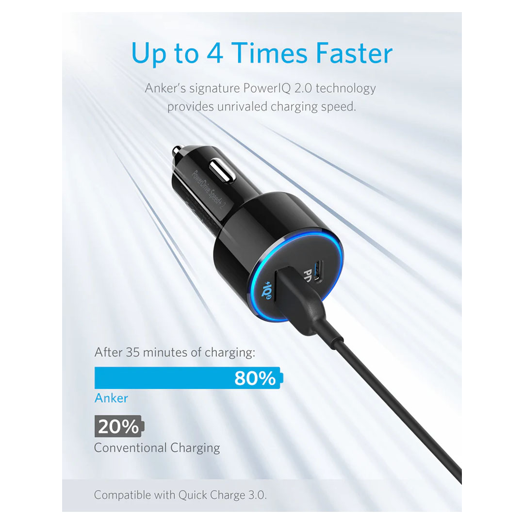Anker PowerDrive Speed+ 2 Car Charger Price in Jordan Anker PowerDrive Speed+ 2 Car Charger - Buy Online in Jordan | OfficeJo