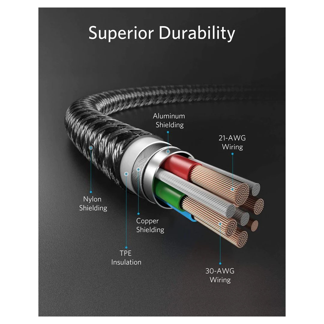 Anker PowerLine+ II USB-C to Lightning Cable (6ft) Price in Jordan Anker PowerLine+ II USB-C to Lightning Cable (6ft) - Buy Online in Jordan | OfficeJo