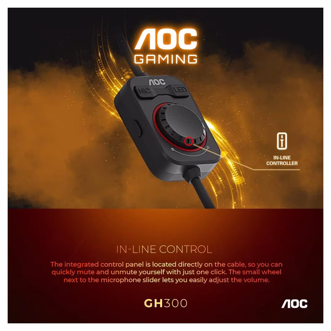AOC GH300 USB Gaming Headset Price in Jordan AOC GH300 USB Gaming Headset - Buy Online in Jordan | OfficeJo