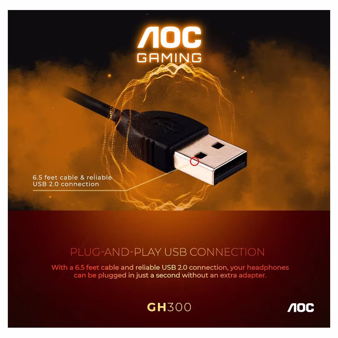 AOC GH300 USB Gaming Headset Price in Jordan AOC GH300 USB Gaming Headset - Buy Online in Jordan | OfficeJo