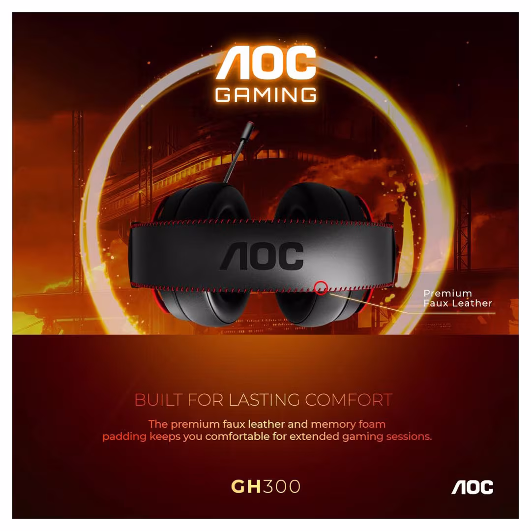 AOC GH300 USB Gaming Headset Price in Jordan AOC GH300 USB Gaming Headset - Buy Online in Jordan | OfficeJo