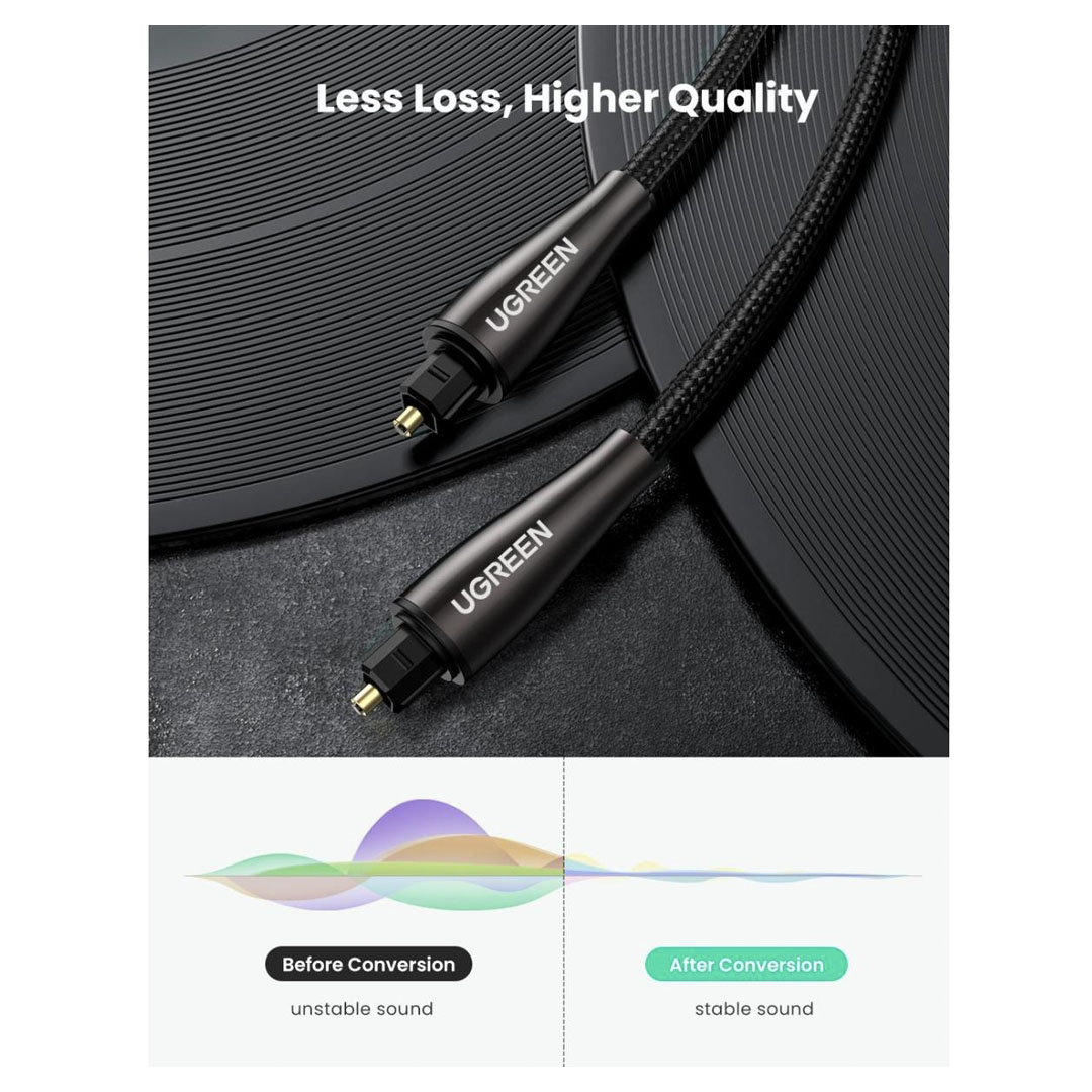 UGREEN Digital Toslink Optical Audio Cable 3M (AV108) Price in Jordan UGREEN Digital Toslink Optical Audio Cable 3M (AV108) - Buy Online in Jordan | OfficeJo