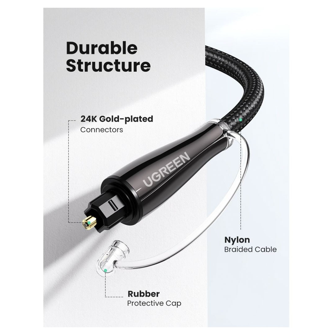 UGREEN Digital Toslink Optical Audio Cable 3M (AV108) Price in Jordan UGREEN Digital Toslink Optical Audio Cable 3M (AV108) - Buy Online in Jordan | OfficeJo