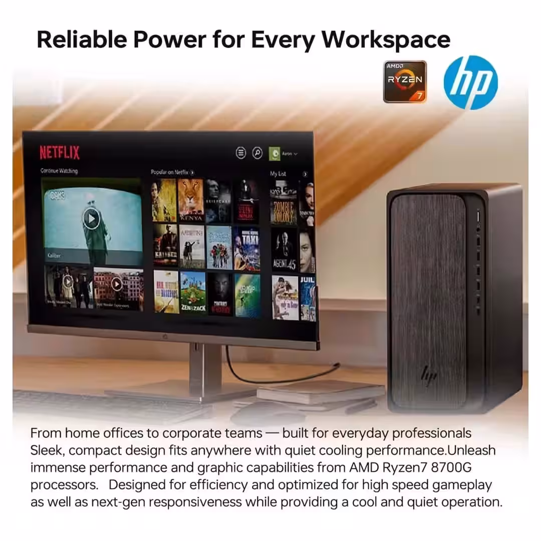 HP OmniDesk M02-0234m Gaming Desktop – Ryzen 7 8700G, 16GB DDR5, 1TB SSD Price in Jordan HP OmniDesk M02-0234m Gaming Desktop – Ryzen 7 8700G, 16GB DDR5, 1TB SSD - Buy Online in Jordan | OfficeJo