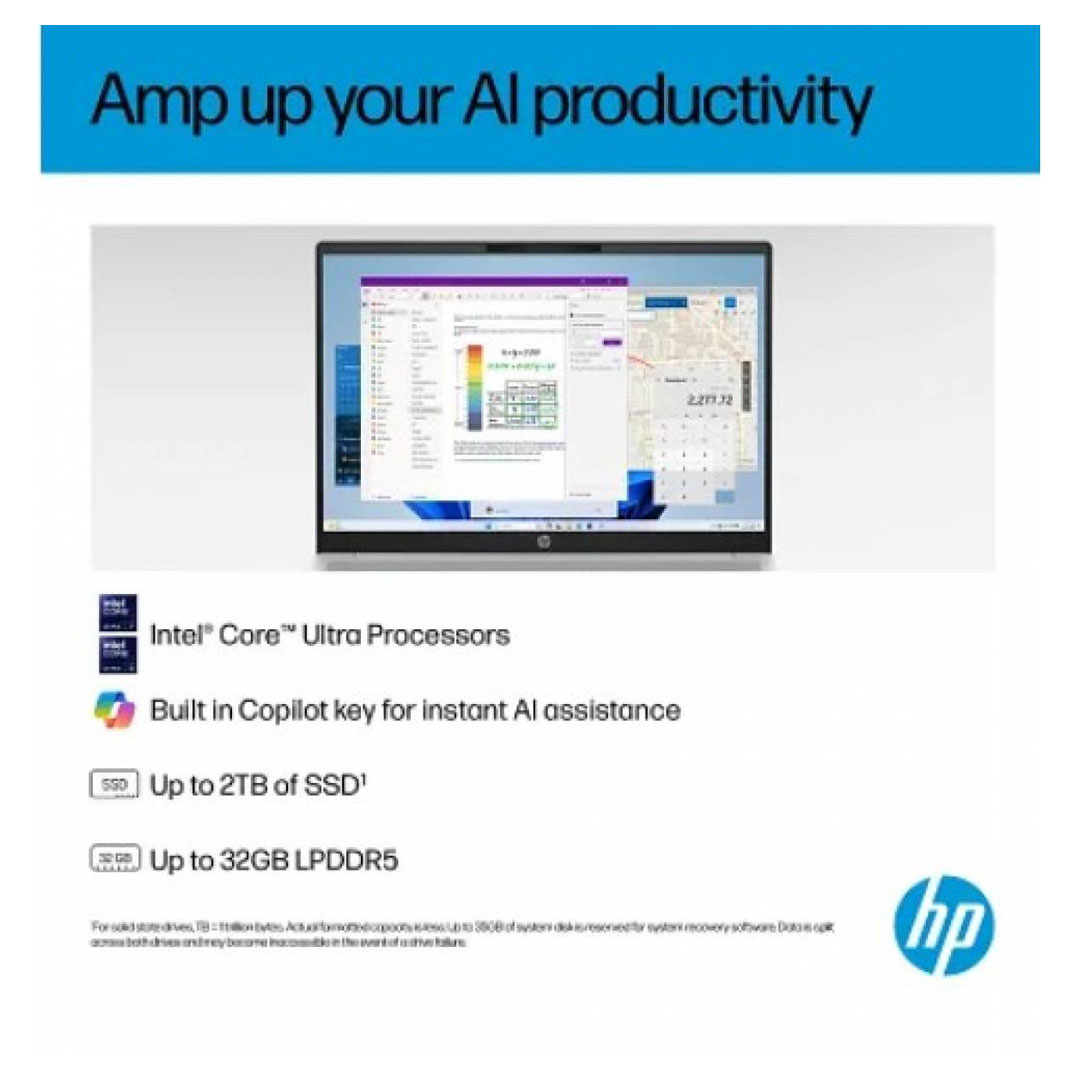 HP OmniBook 5 Laptop – Intel Core Ultra 7 255U, 16GB LPDDR5X, 512GB SSD, 16" 2K Touch Screen Price in Jordan HP OmniBook 5 Laptop – Intel Core Ultra 7 255U, 16GB LPDDR5X, 512GB SSD, 16" 2K Touch Screen - Buy Online in Jordan | OfficeJo