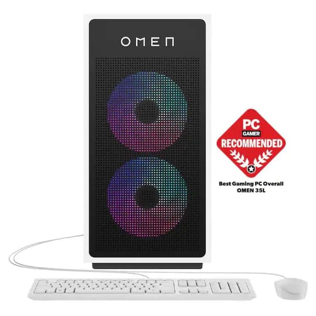 HP OMEN 35L GT16-0344 Gaming Desktop – Ryzen 7 8700F, RTX 5060 TI, 16GB DDR5 Price in Jordan HP OMEN 35L GT16-0344 Gaming Desktop – Ryzen 7 8700F, RTX 5060 TI, 16GB DDR5 - Buy Online in Jordan | OfficeJo