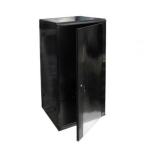 HAING 27U 600x600 Network Cabinet – Glass Front Door, 2 Cooling Fans, PDU 6-Port - Buy Online in Jordan | OfficeJo
