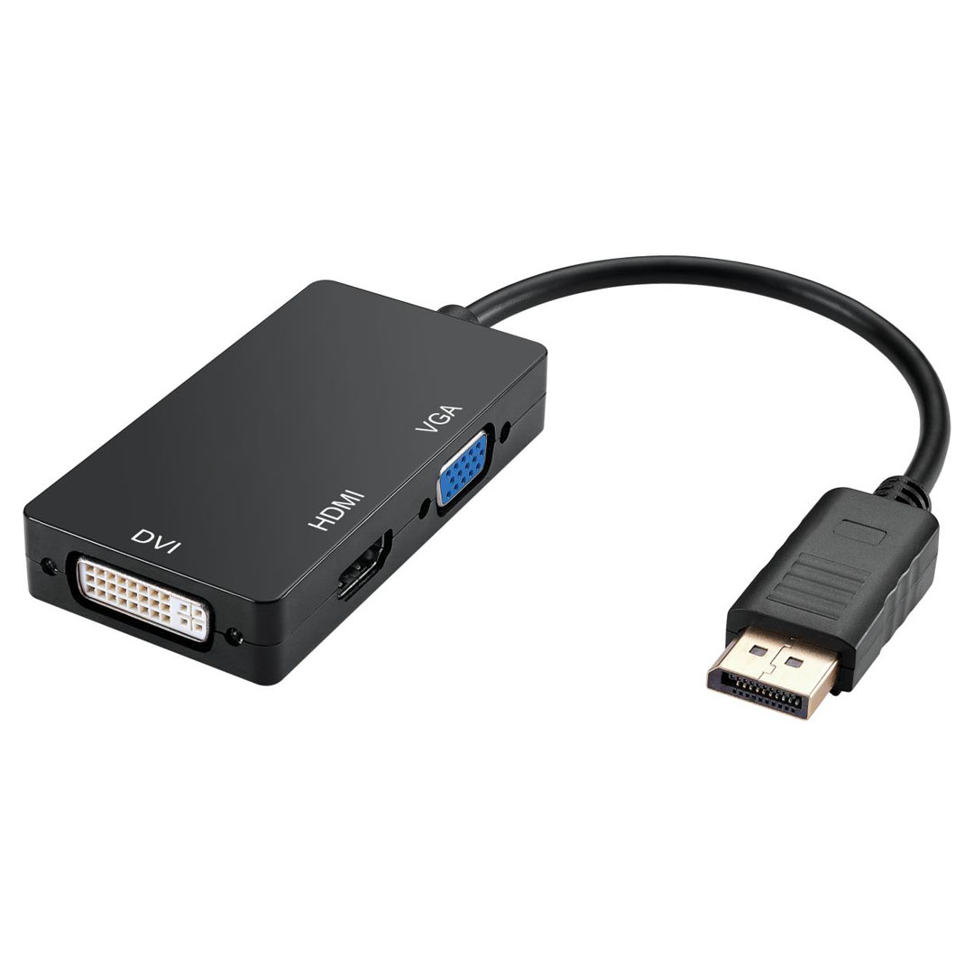 DisplayPort to HDMI + DVI + VGA Multiport Adapter Price in Jordan DisplayPort to HDMI + DVI + VGA Multiport Adapter - Buy Online in Jordan | OfficeJo
