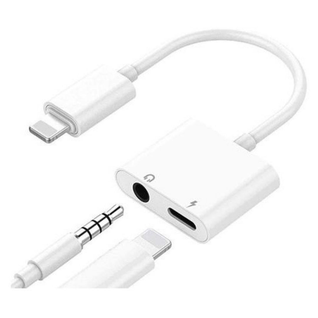 2 in 1 Lightning to 3.5mm Audio & Charging Adapter for iPhone Price in Jordan 2 in 1 Lightning to 3.5mm Audio & Charging Adapter for iPhone - Buy Online in Jordan | OfficeJo