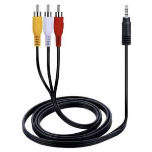 3RCA to 1RCA Audio Video Cable 1.5M (CB-RCA3-1-1.5M) - Buy Online in Jordan | OfficeJo