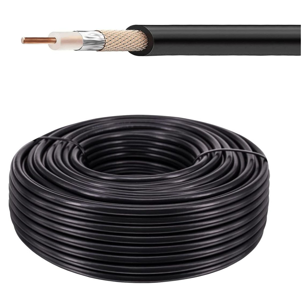 Coaxial RG58 Cable 200M with Power Black Price in Jordan Coaxial RG58 Cable 200M with Power Black - Buy Online in Jordan | OfficeJo