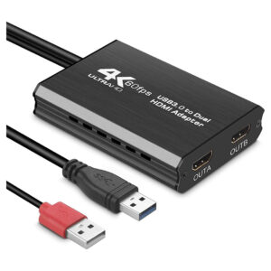 USB to Dual HDMI Display Adapter 4K 60Hz Dual Output Price in Jordan USB to Dual HDMI Display Adapter 4K 60Hz Dual Output - Buy Online in Jordan | OfficeJo