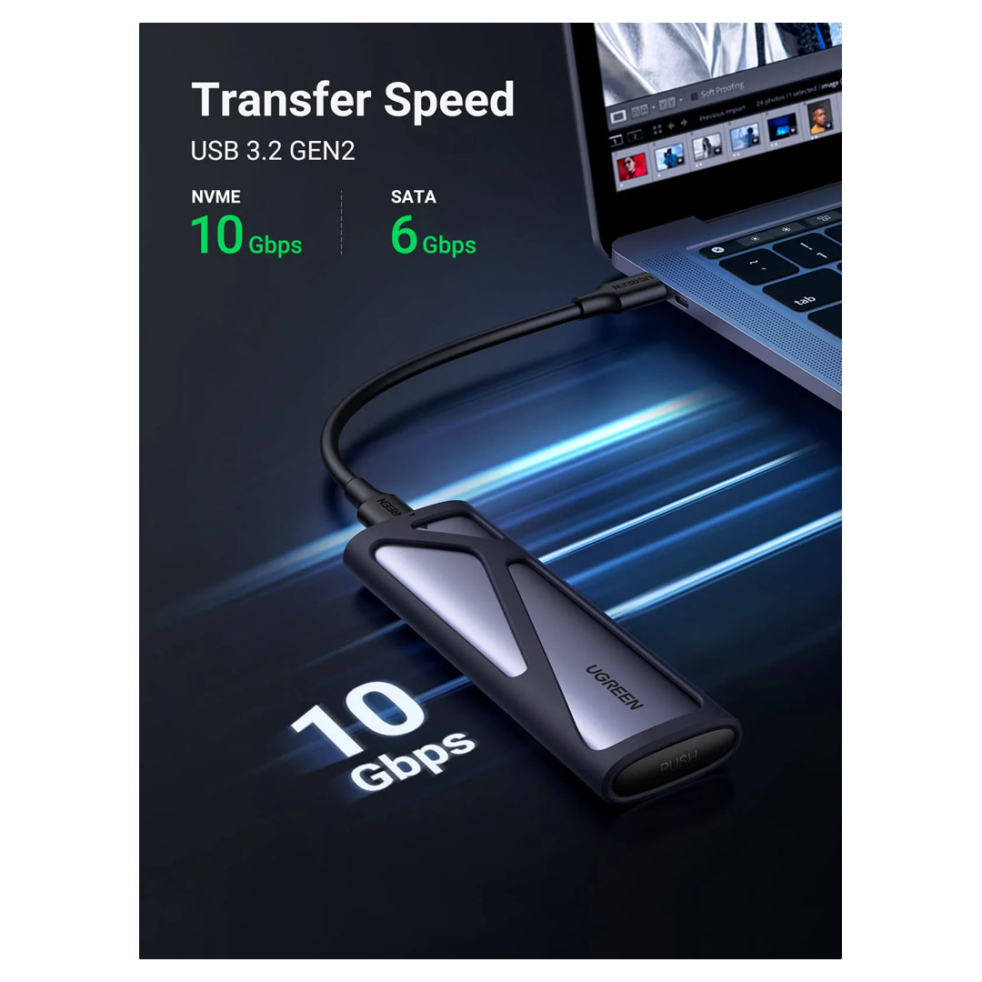 UGREEN Portable M.2 NVMe & SATA SSD Enclosure Price in Jordan UGREEN Portable M.2 NVMe & SATA SSD Enclosure - Buy Online in Jordan | OfficeJo