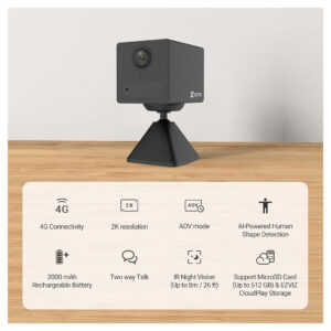 EZVIZ CB2 4G Smart Home Battery Camera – 2K, AI Human Detection, 4G LTE, 2000mAh - Buy Online in Jordan | OfficeJo