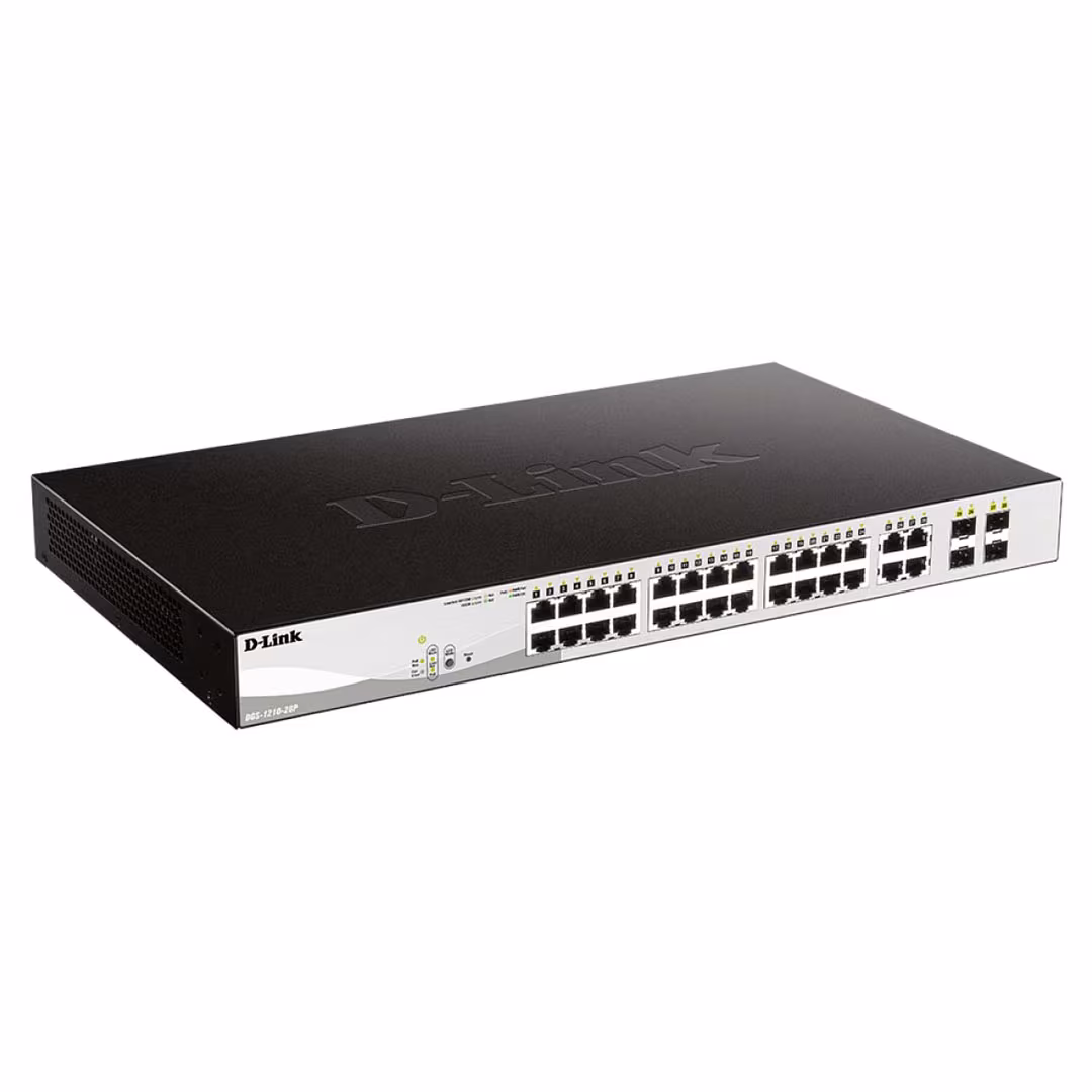 D-Link DGS-1210-28P Gigabit Smart Managed PoE Switch – 24 PoE Ports, 56 Gbps, 193W Price in Jordan D-Link DGS-1210-28P Gigabit Smart Managed PoE Switch – 24 PoE Ports, 56 Gbps, 193W - Buy Online in Jordan | OfficeJo